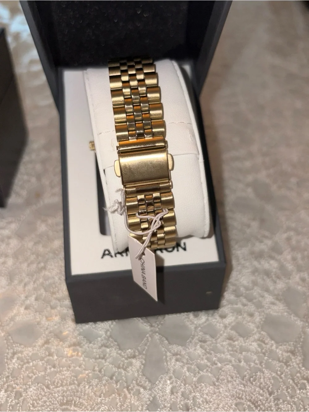 Armitron Gold and White womens Dress Bracelet Watch